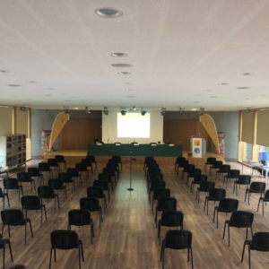 Panorama-Saalblick vom Regieraum